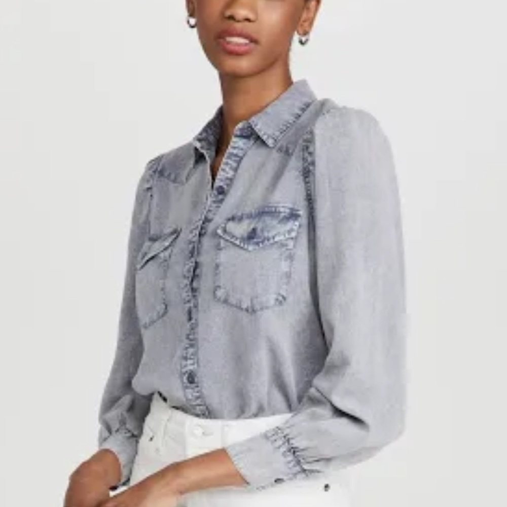 Rails denim button down